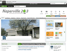 Tablet Screenshot of naperville203.org